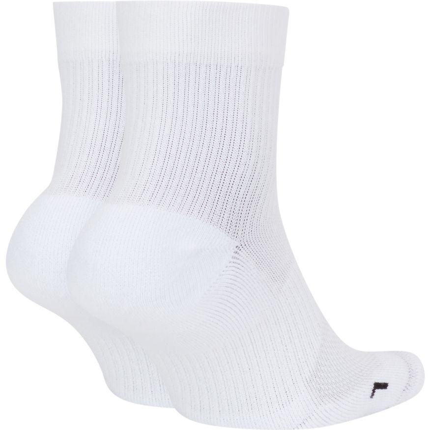 Court Multiplier Max Tennis Ankle - 2 Pack - White/White.