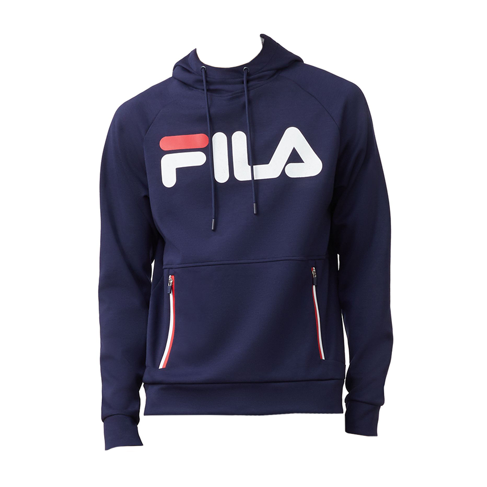 Fila Ezra Tech Hoodie Men s Peacoat White Red Available Size S