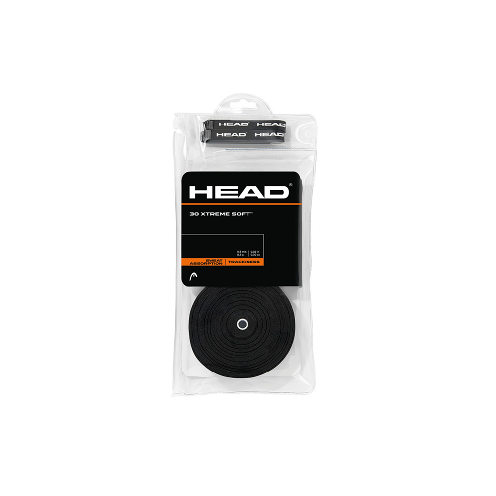 Xtreme Soft Overgrip - 30 Pack - Black.