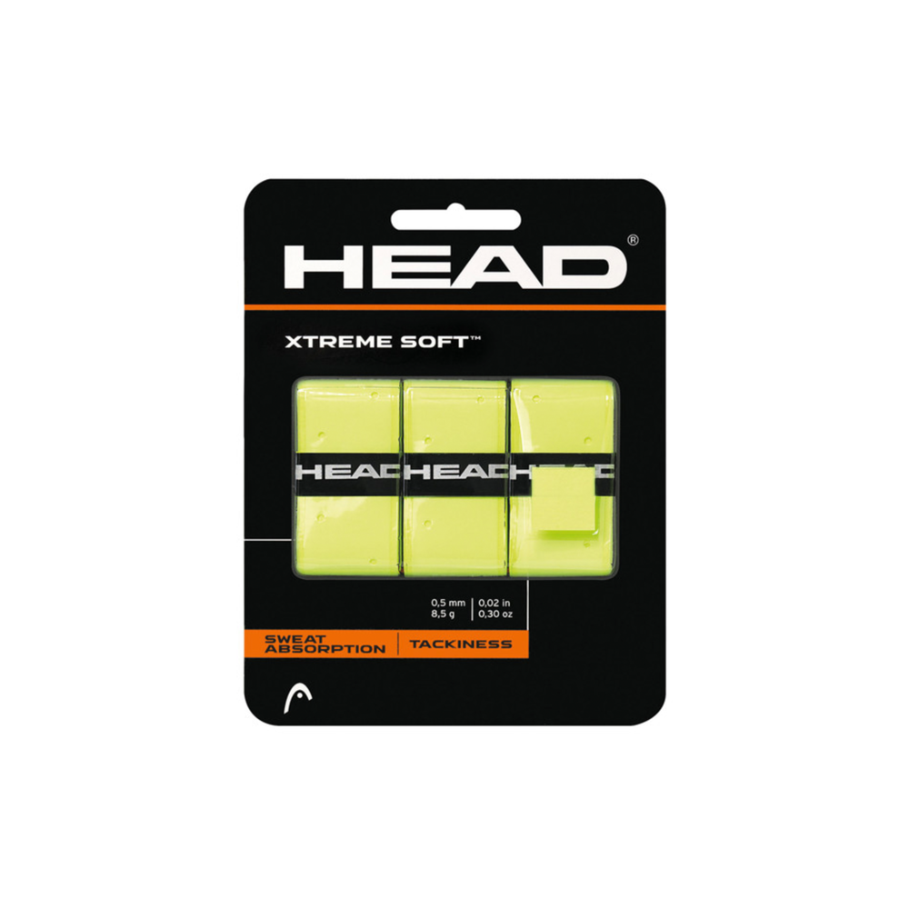Xtreme Soft Overgrip - 3 Pack - Yellow.