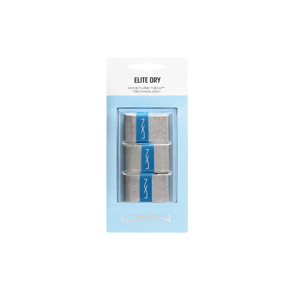 Luxilon Elite Dry Overgrip 3-Pack.