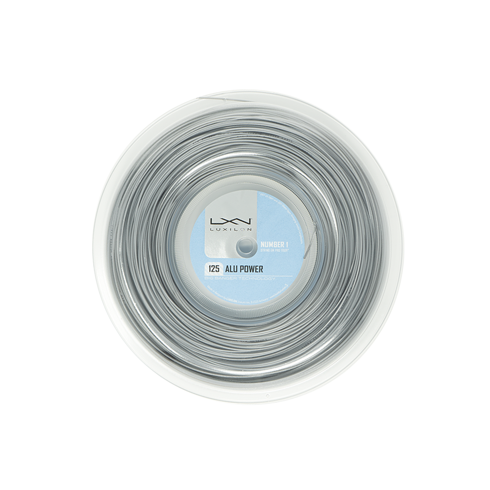 Luxilon Alu Power 125 Reel - Silver-Tennis Strings-online tennis store canada