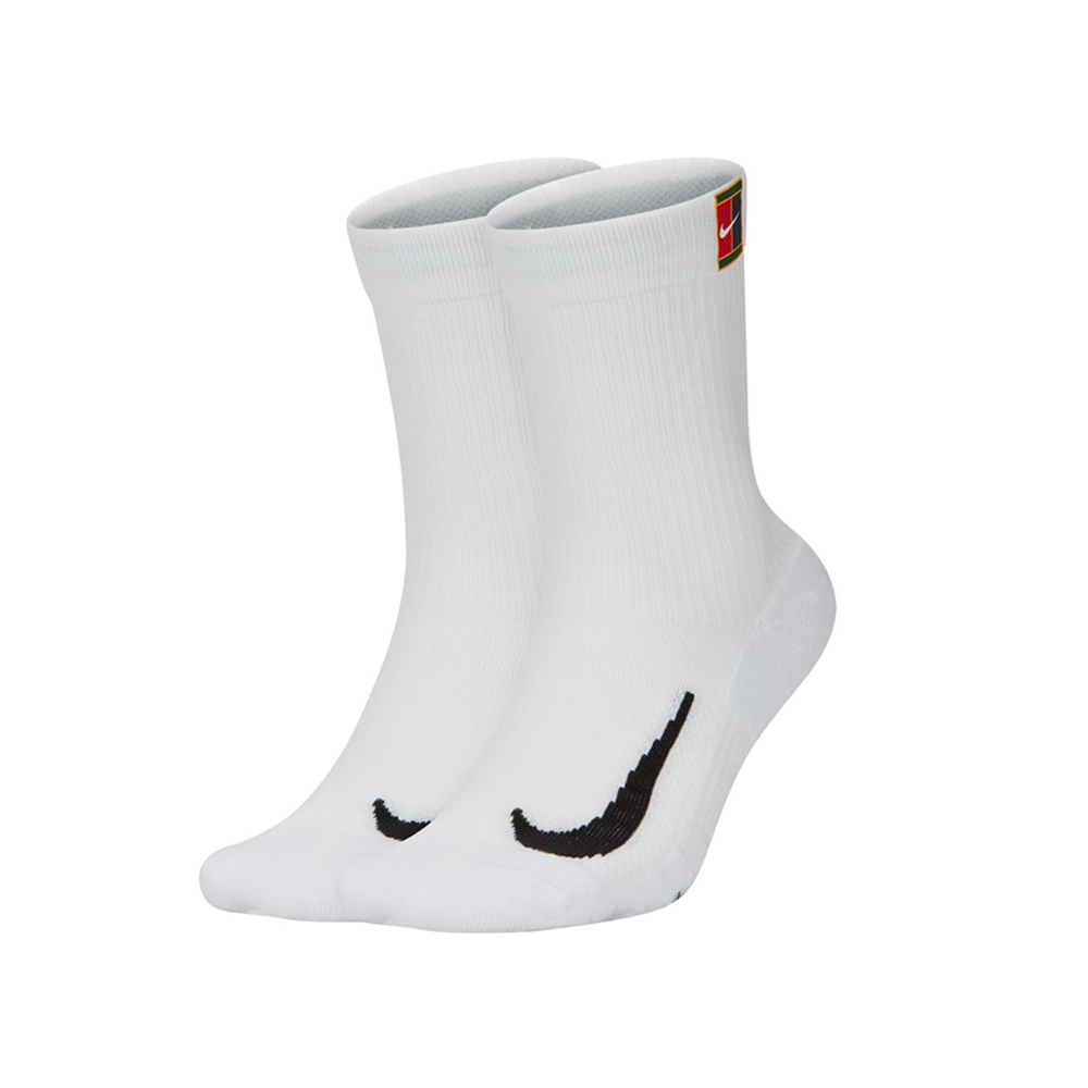 Court Multiplier Heritage Tennis Crew - 2 Pack - White/White.