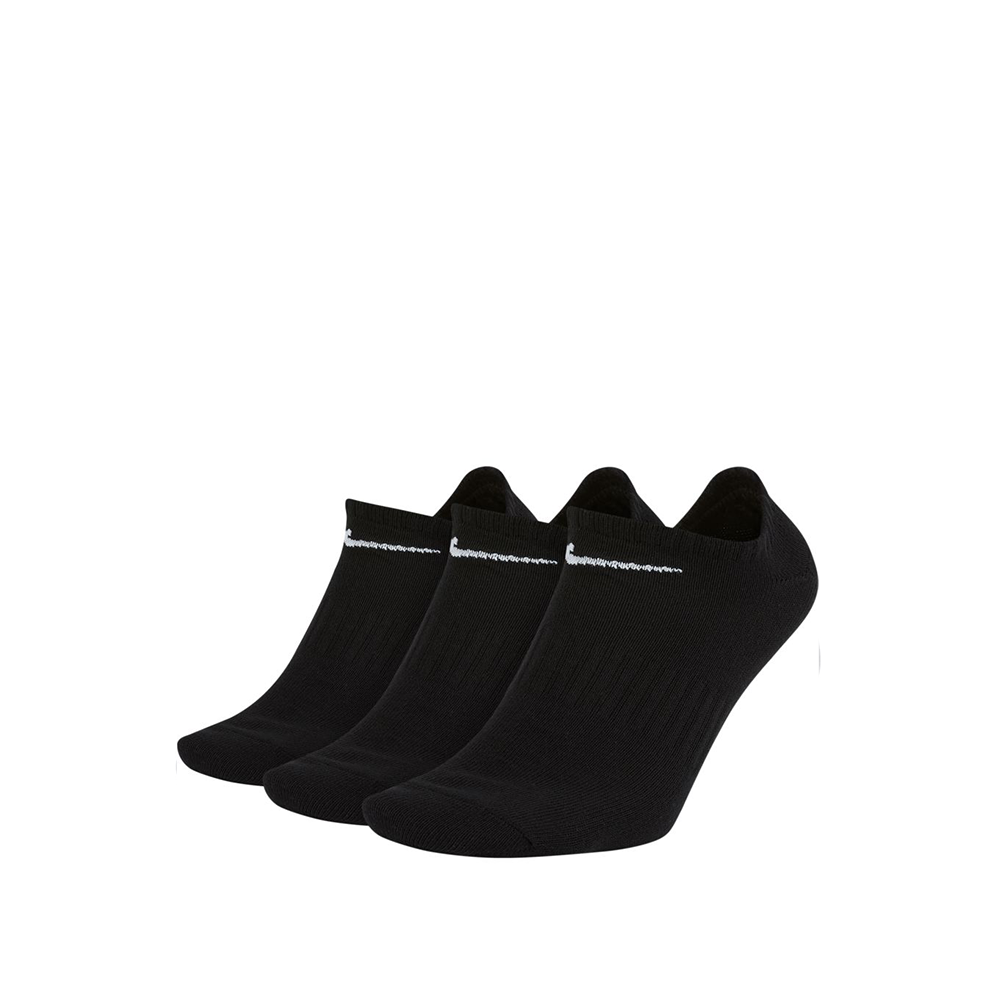 Everyday Cotton Lightweight No Show - 3 Pack - Black.