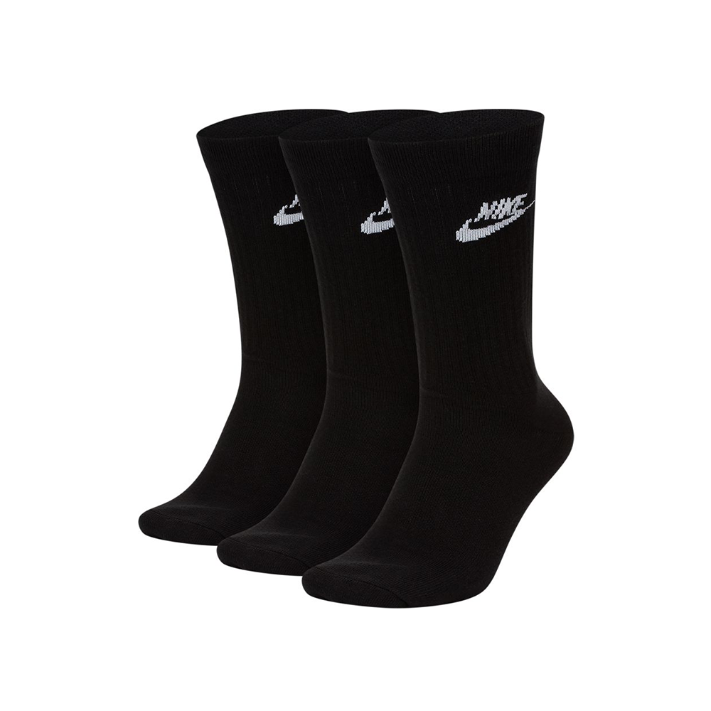 Sportswear Everyday Essential Crew - 3 Pack - Black.