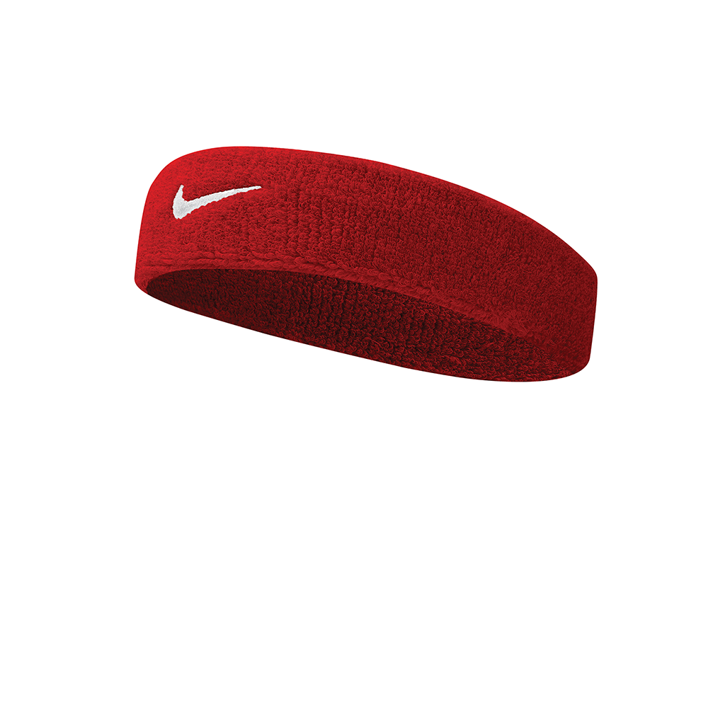 Swoosh Headband - Varsity Red/White.