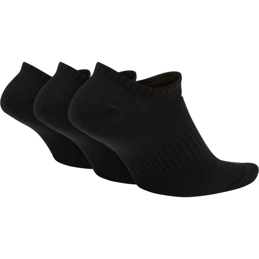 Everyday Cotton Lightweight No Show - 3 Pack - Black.