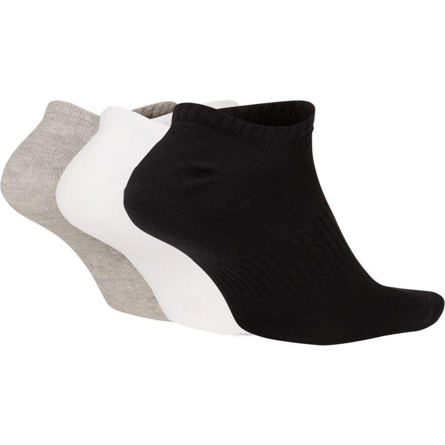 Everyday Lightweight Training No-Show - 3 Pack - Grey/White/Black.