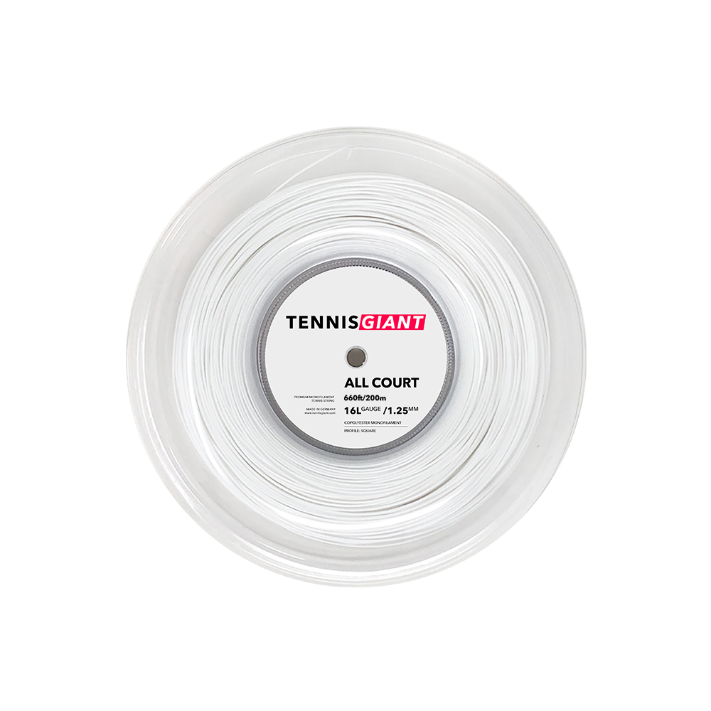 TG All Court 16L Reel - 200m - White.
