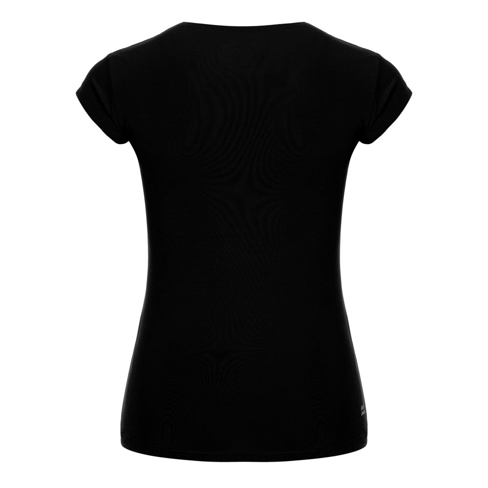 Bella 2.0 Tech V-Neck Tee - Black