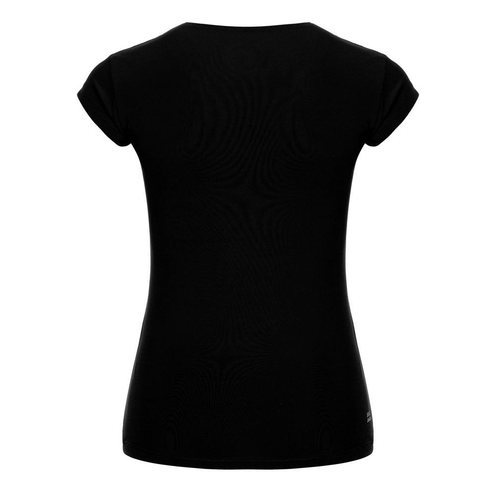 Bella 2.0 Tech V-Neck Tee - Black.
