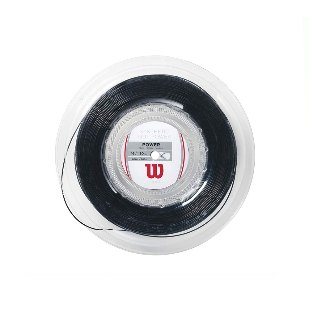 Synthetic Gut Power 16 Reel - 200m - Black.