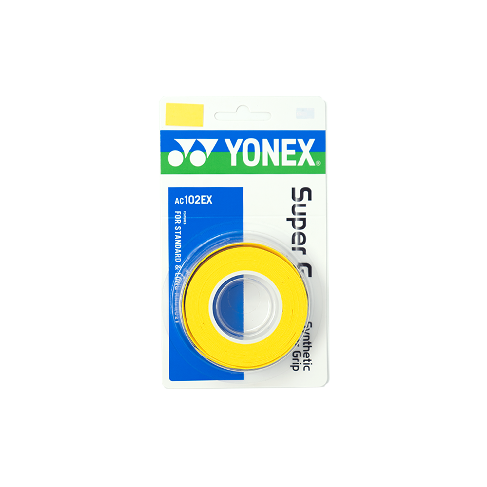 Yonex Super Grap Overgrips (3-Pack) - Yellow.