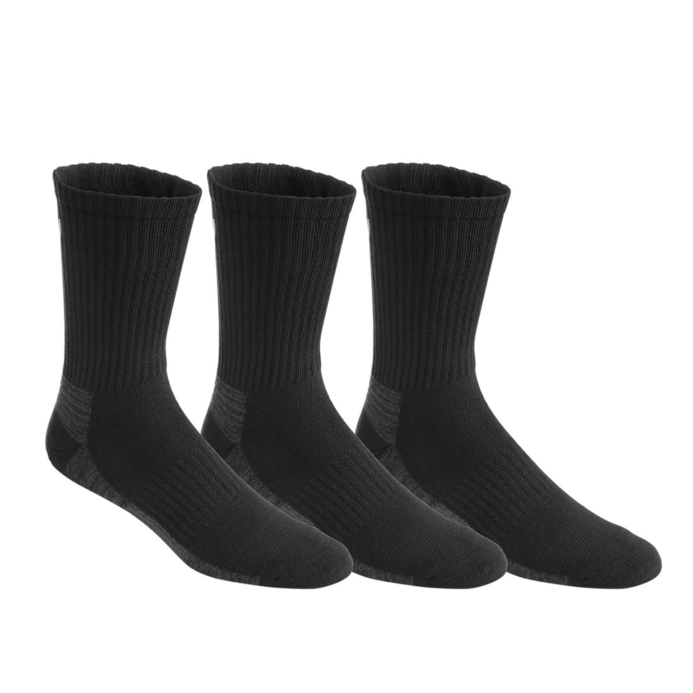 Asics Training Crew Socks 3 Pack (Unisex) - Black-Socks- Canada Online Tennis Store Shop