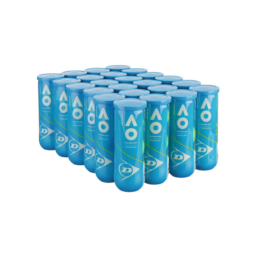Dunlop Australian Open Tennis Ball - Case (24 Cans - 72 Balls)-Tennis Balls- Canada Online Tennis Store Shop