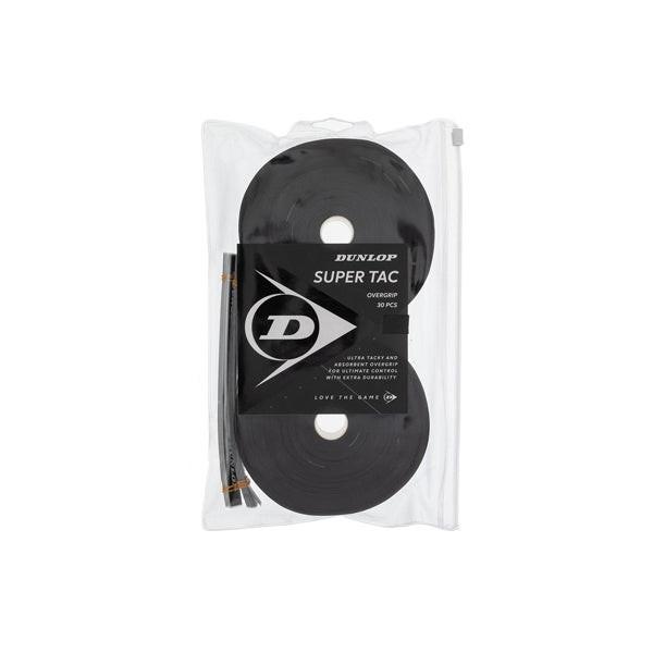 Dunlop Super Tac Overgrips (30 Pack) - Black.