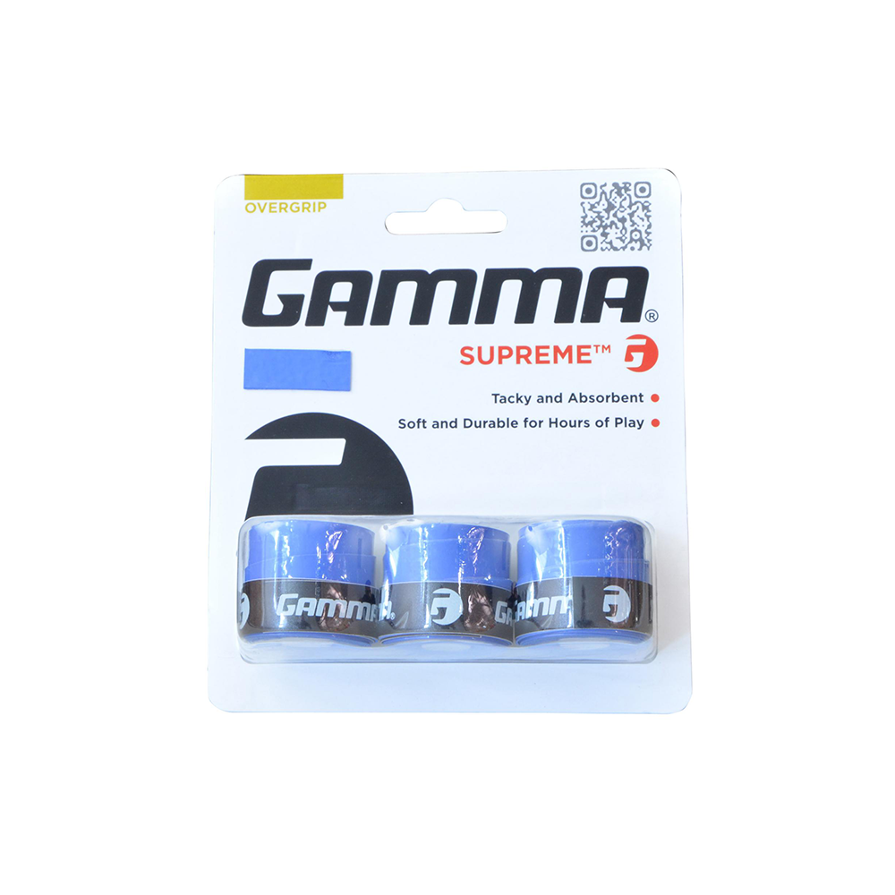Gamma Supreme Overgrips (3-Pack) - Blue-Grips- Canada Online Tennis Store Shop