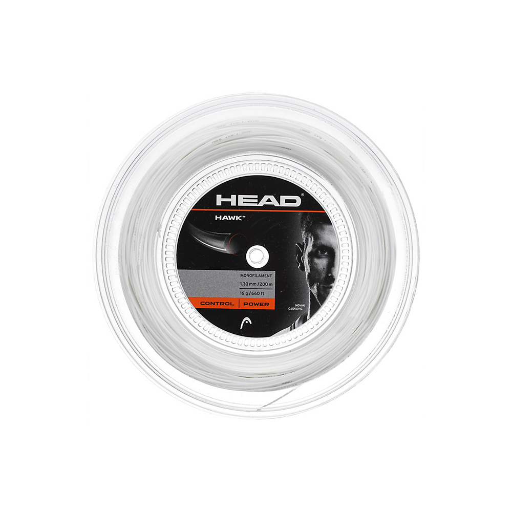 Head Hawk 16 Reel (200m) - White-Tennis Strings- Canada Online Tennis Store Shop