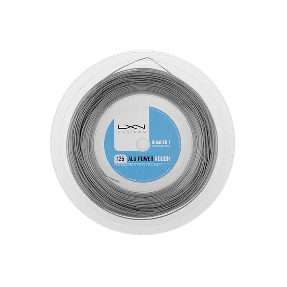 Luxilon Alu Power Rough 125 Reel (220m) - Silver-Tennis Strings- Canada Online Tennis Store Shop