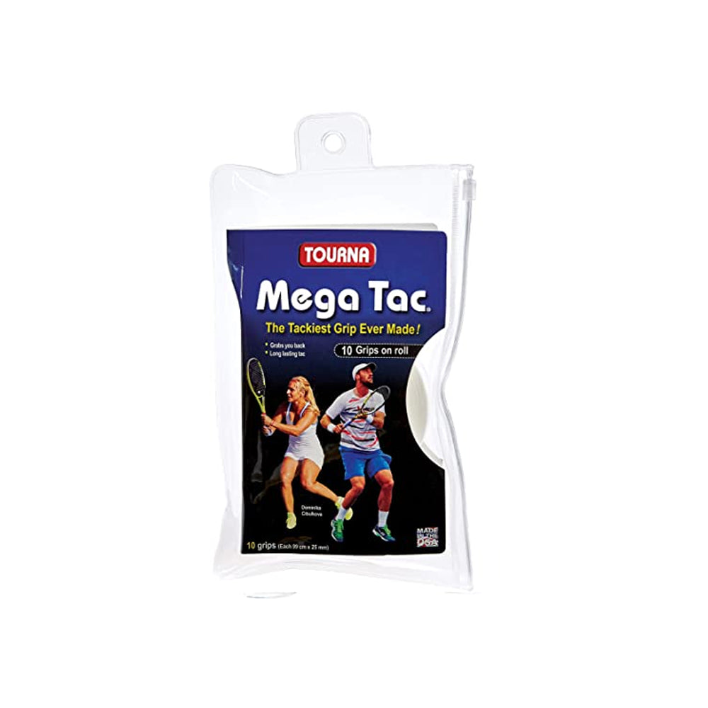 Mega Tac Overgrips - 10 Pack - White