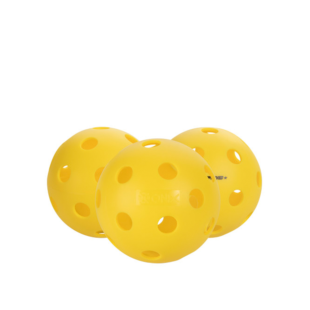 Onix Fuse Indoor Pickleball (3 Balls) - Yellow-Pickleballs- Canada Online Tennis Store Shop