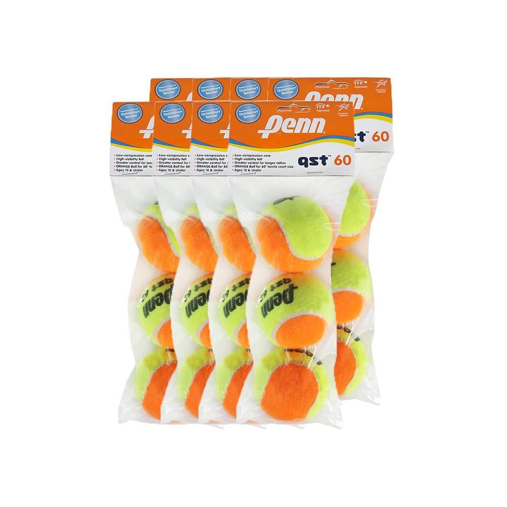 Penn QST 60 Felt - Case (8 Packs / 24 Balls)-Tennis Balls- Canada Online Tennis Store Shop