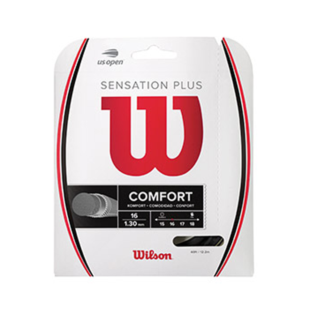 Wilson Sensation Plus 16 - Black-Tennis Strings- Canada Online Tennis Store Shop