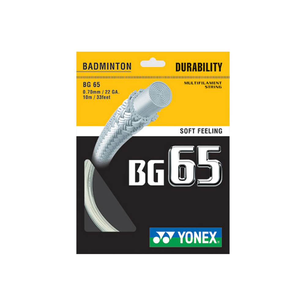 Yonex BG65 Pack - White-Badminton Strings- Canada Online Tennis Store Shop