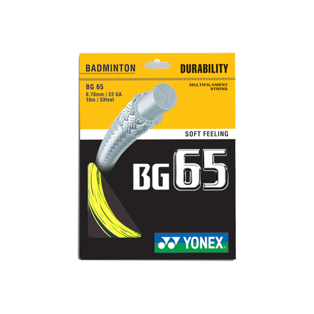Yonex BG65 Pack - Yellow-Badminton Strings- Canada Online Tennis Store Shop
