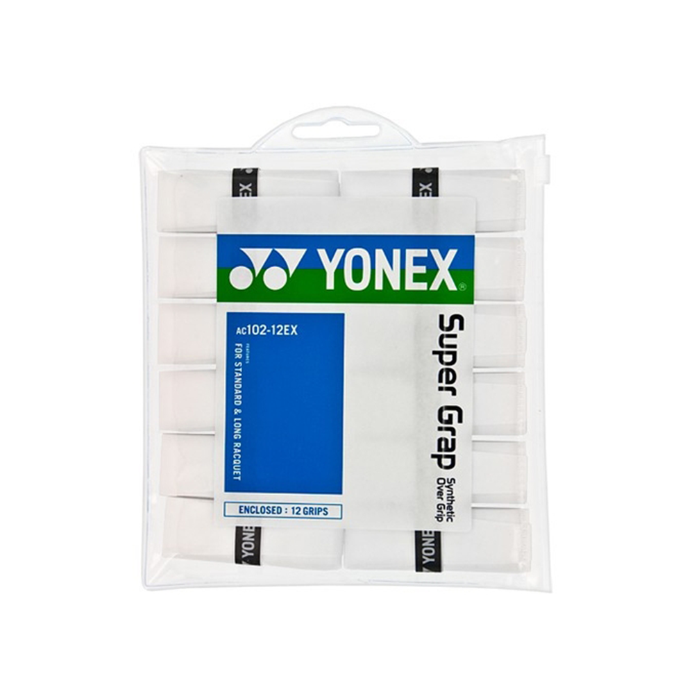 Yonex Super Grap Overgrips (12-Pack) - White-Grips- Canada Online Tennis Store Shop