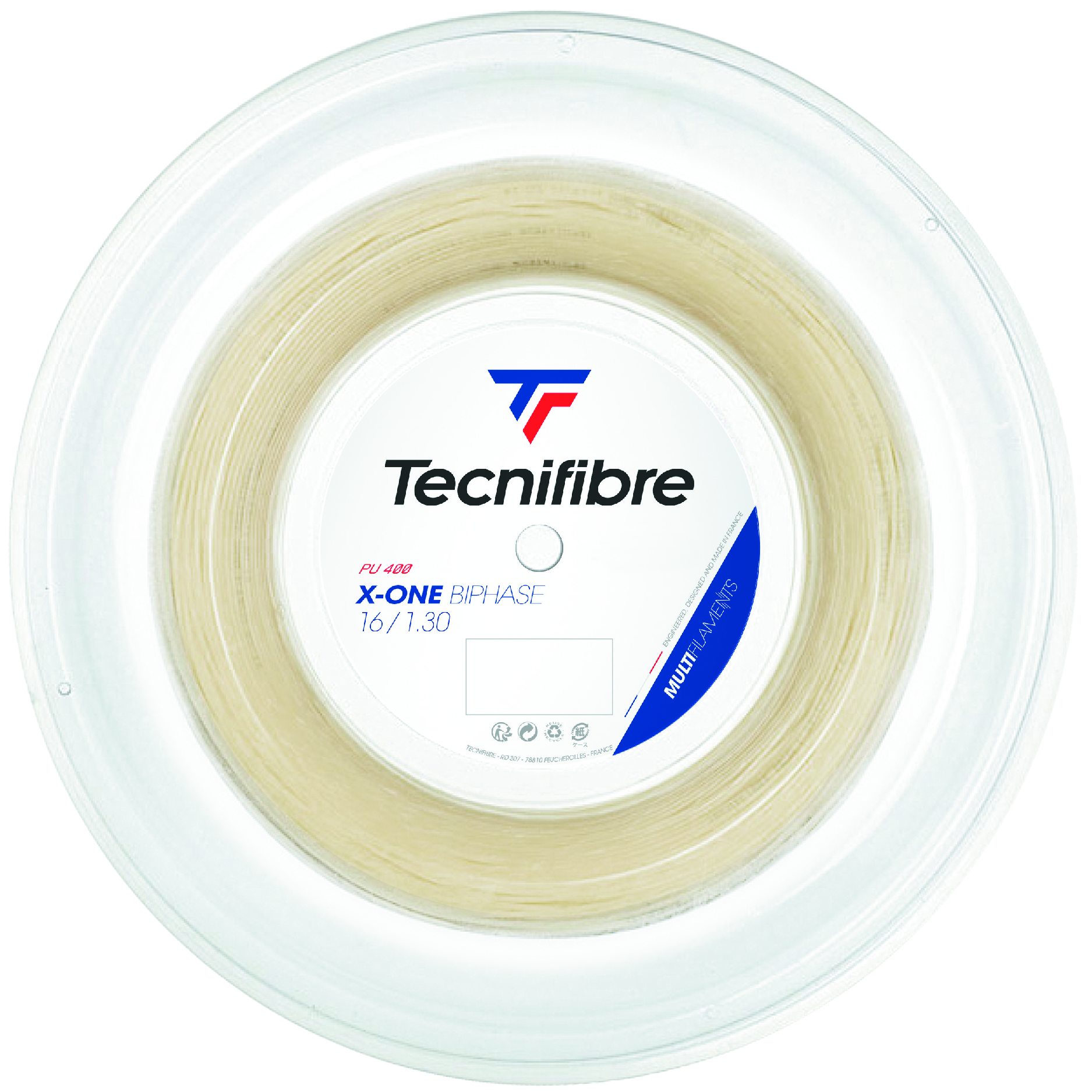 Tecnifibre X-One Biphase 16 Reel - Natural