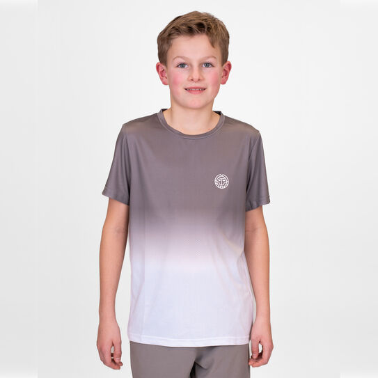 Bidi Badu Crew Gradiant Junior Tee (Boy's) - Grey/White