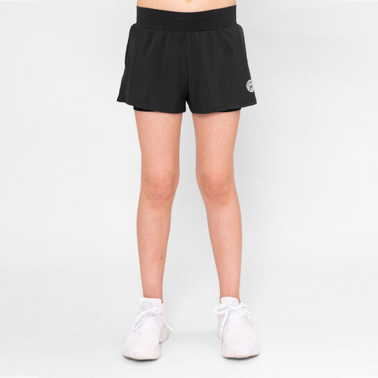 Bidi Badu Crew Junior 2 in 1 Shorts (Girl's) - Black