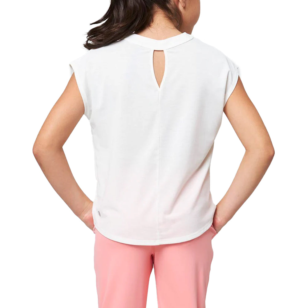 MPG Dynamic Keyhole Relaxed Shirt (Girl's) - Papyrus