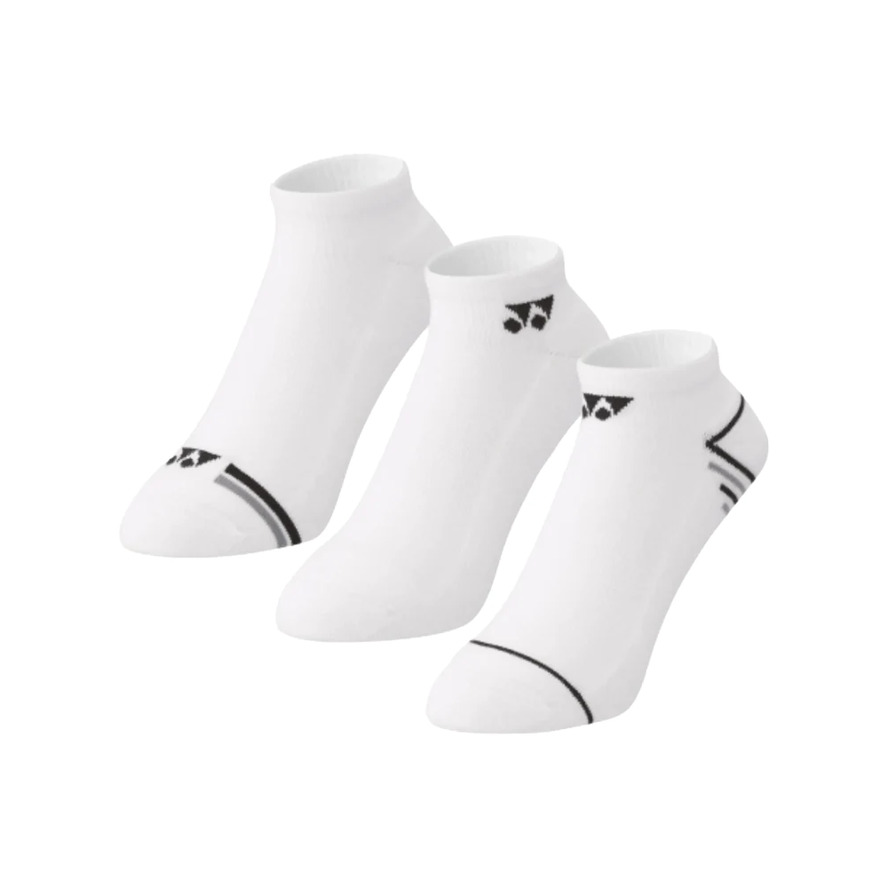 Yonex Sport Low-Cut Socks (3-Pack) - White
