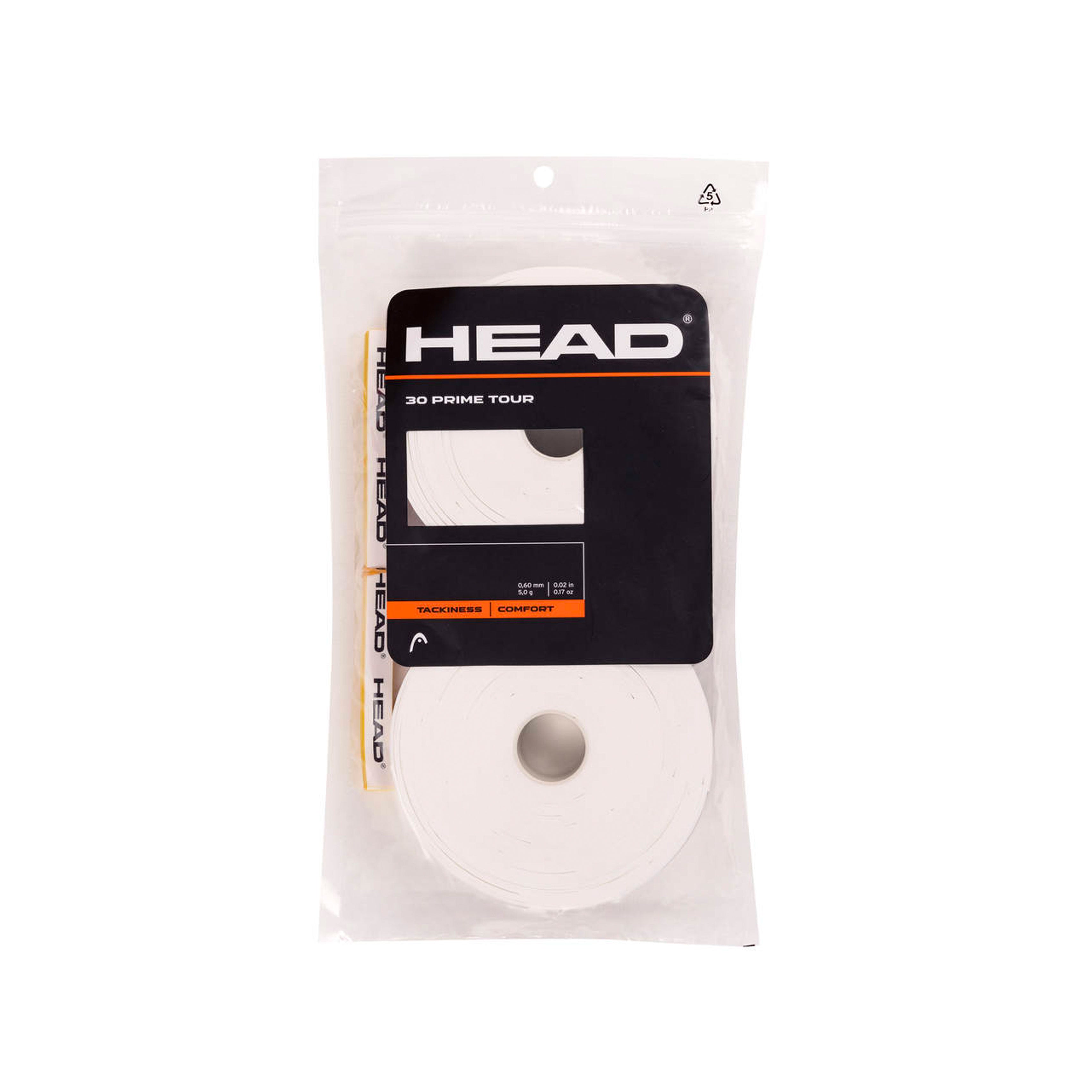 Head Prime Tour Overgrip (30-pack) - White
