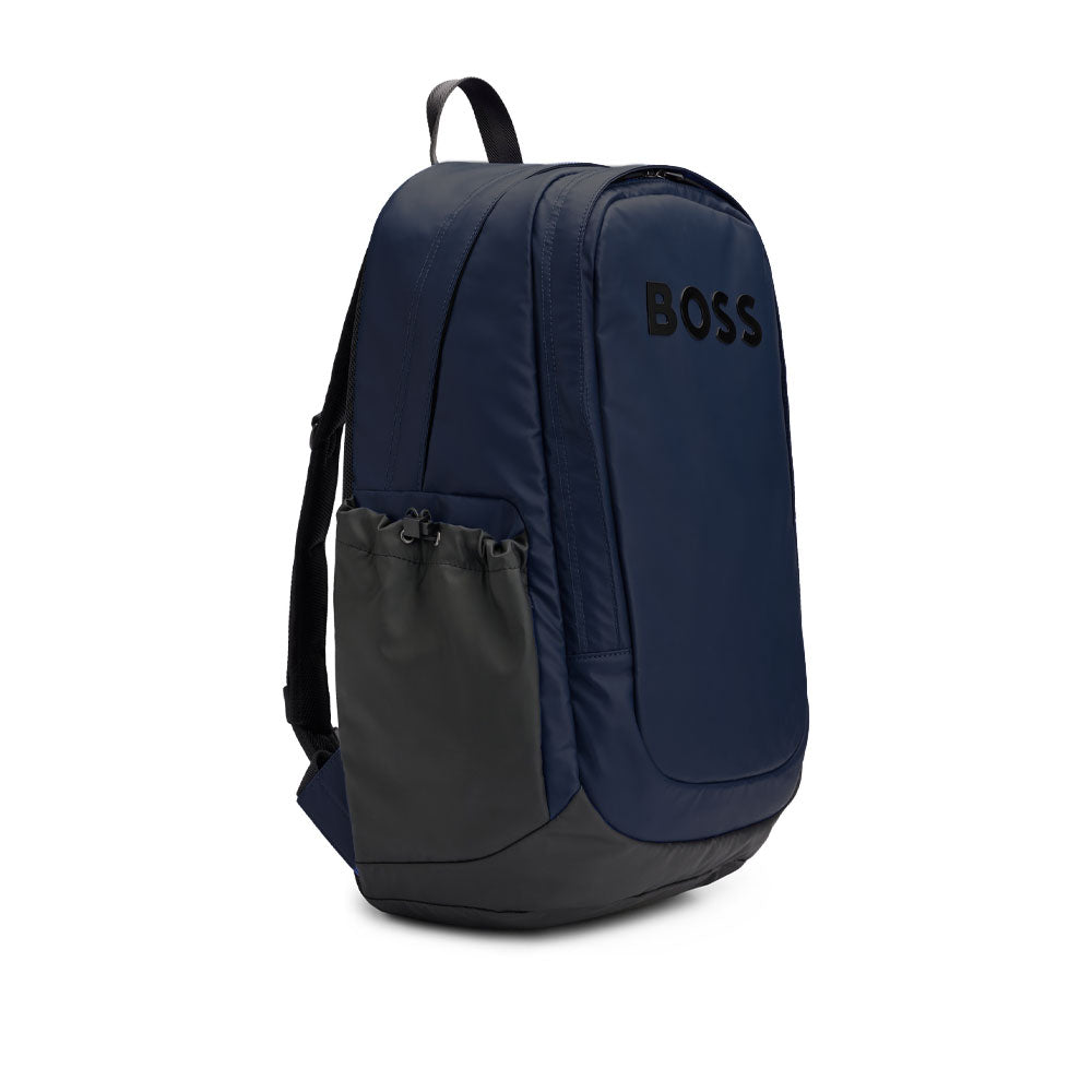 BOSS Logo Detail Backpack - Dark Blue