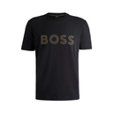 Stretch-Cotton T-Shirt With Logo.