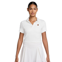 Court Heritage Short-Sleeve Cropped Tennis Polo.
