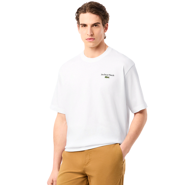 T-shirt imprimé en jersey épais coupe ample