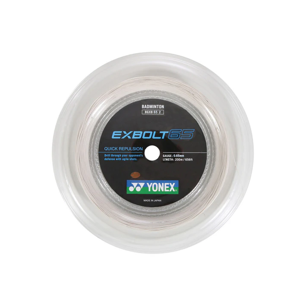 Moulinet Yonex BG65 en titane (200M) -Blanc