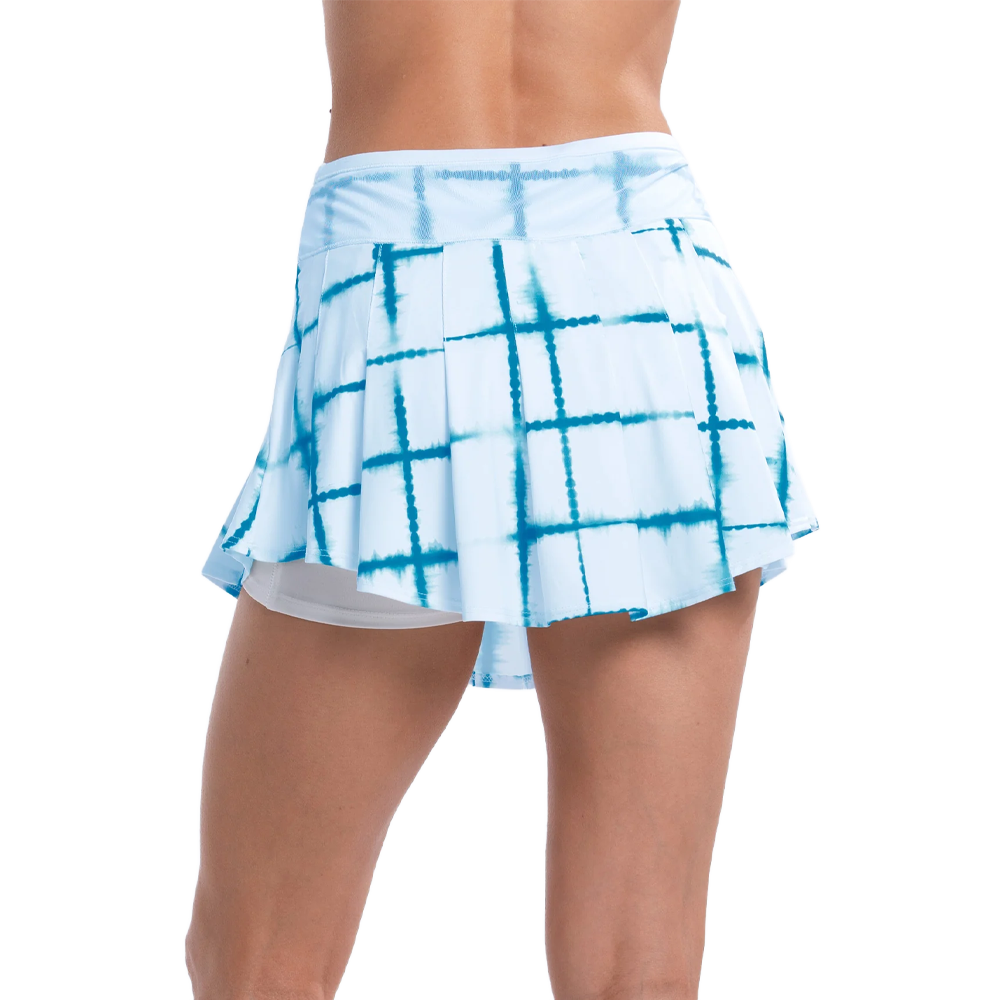 Shibori Plaid Skirt.