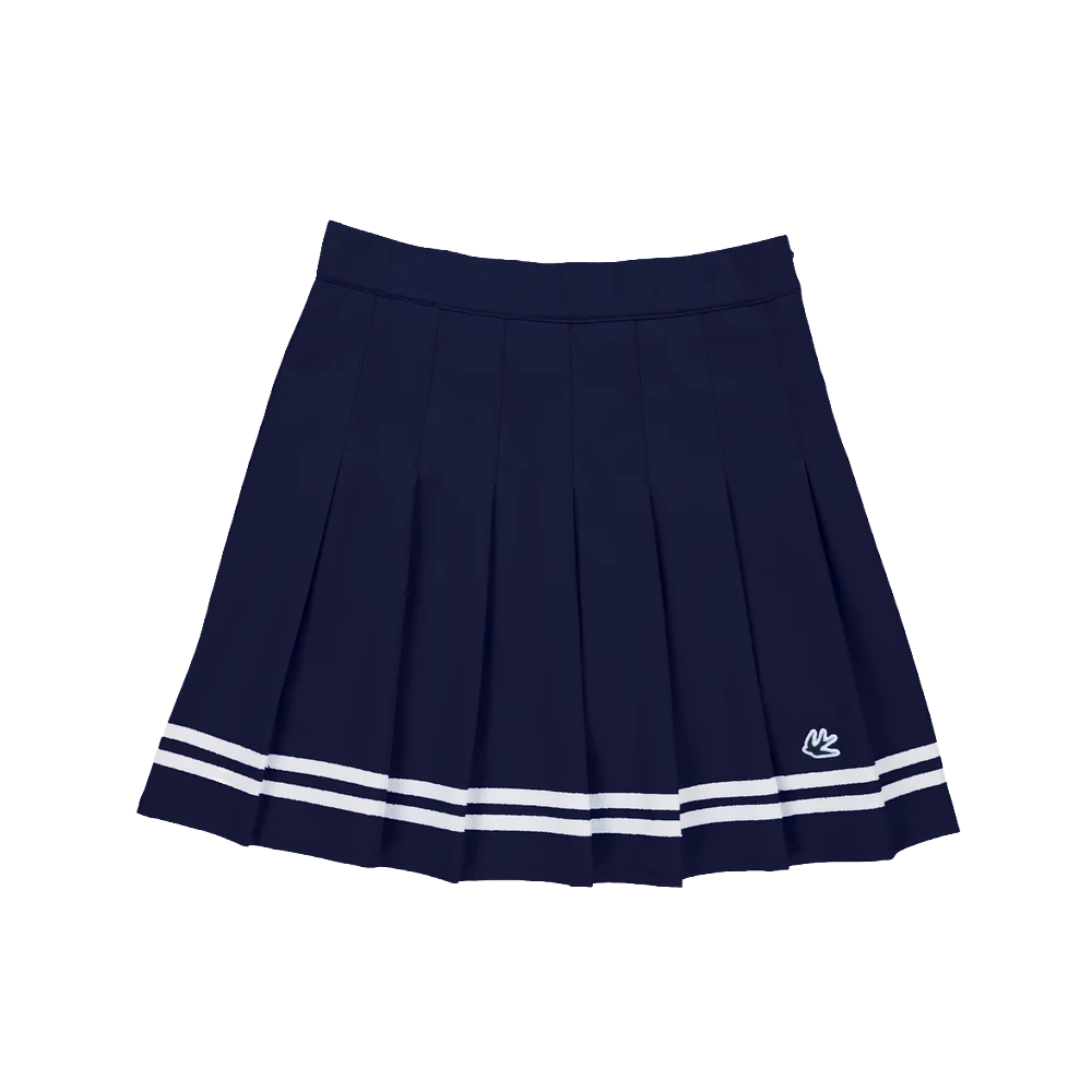 Ribbon Pleated Skirt
