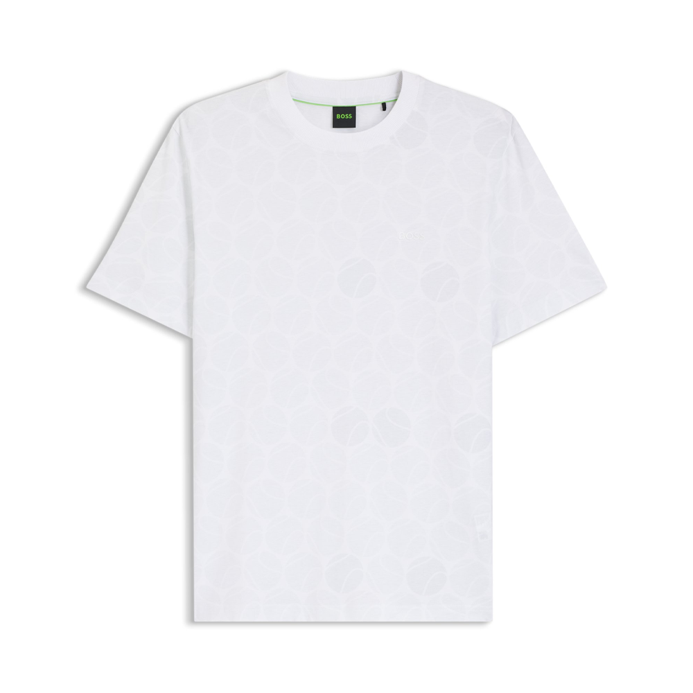 Regular-Fit T-Shirt in Cotton with Sporty Motif