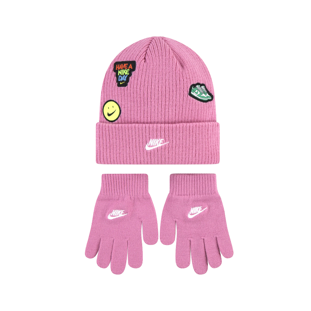 Patch Peak Beanie and Gloves Set