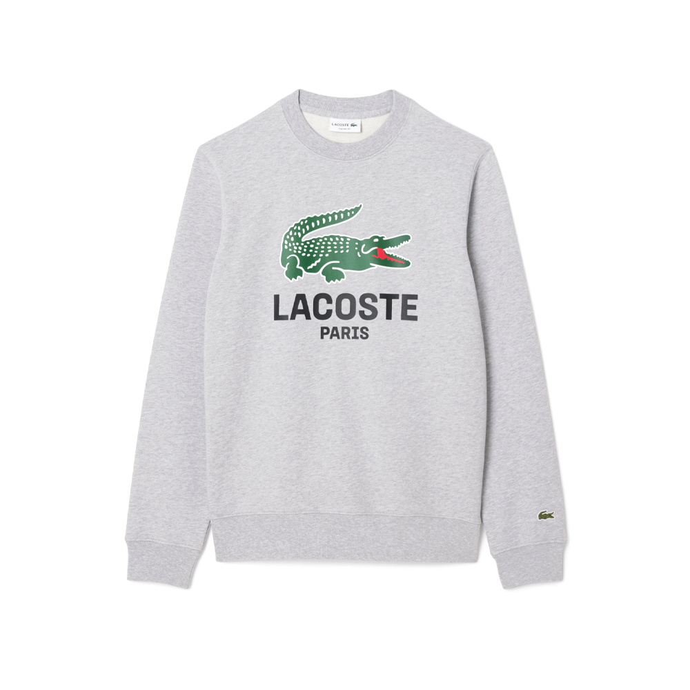 Classic Fit Printed Crew Neck Sweatshirt