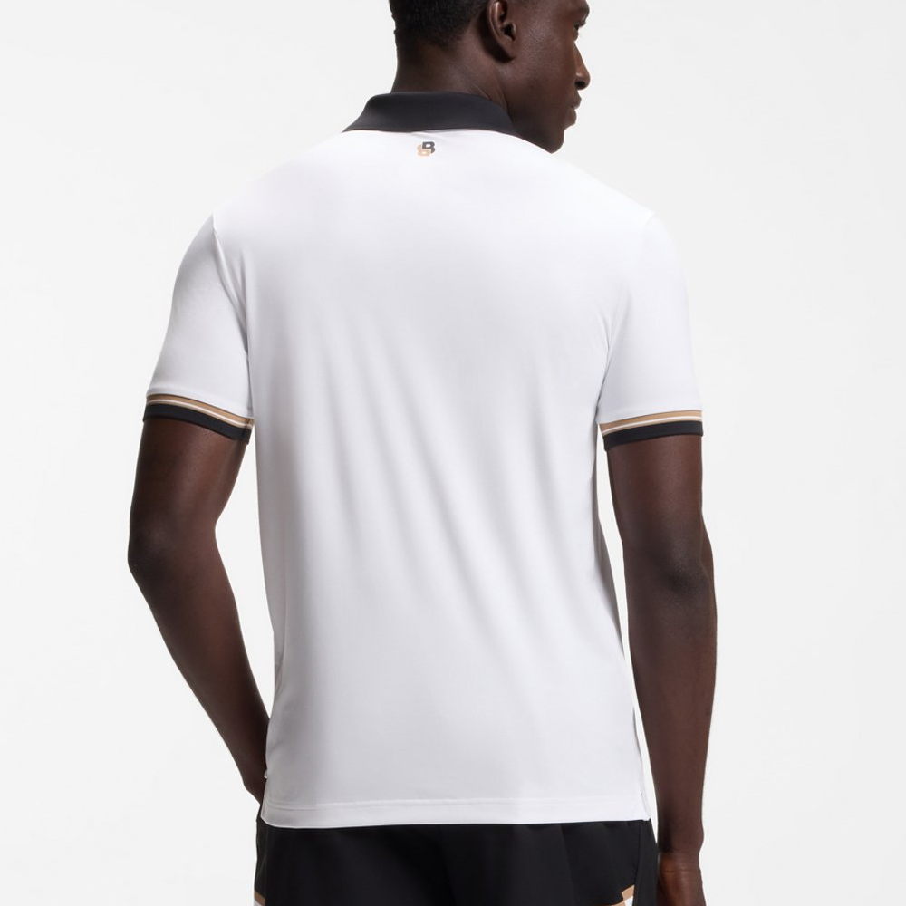 Active Polo Slim Fit With Signature Stripe Details.