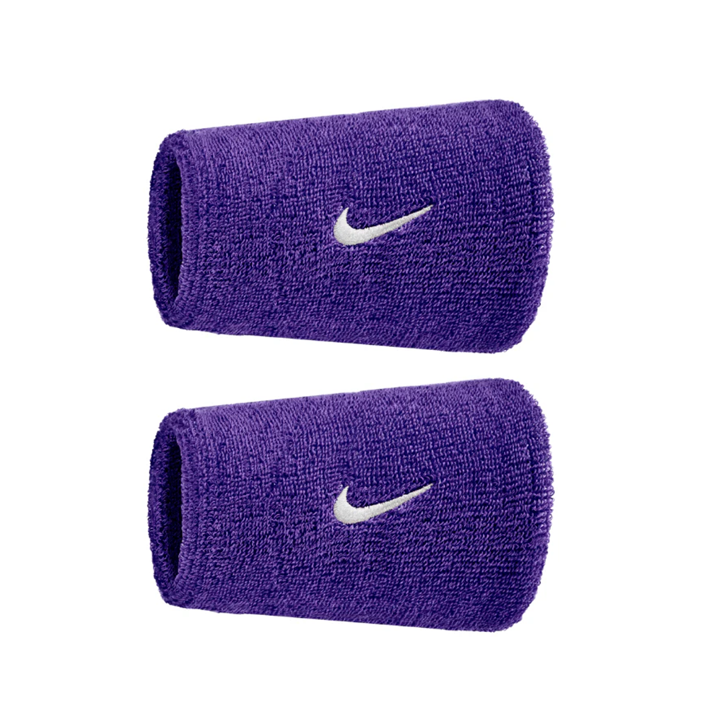 Swoosh Doublewide Wristbands.