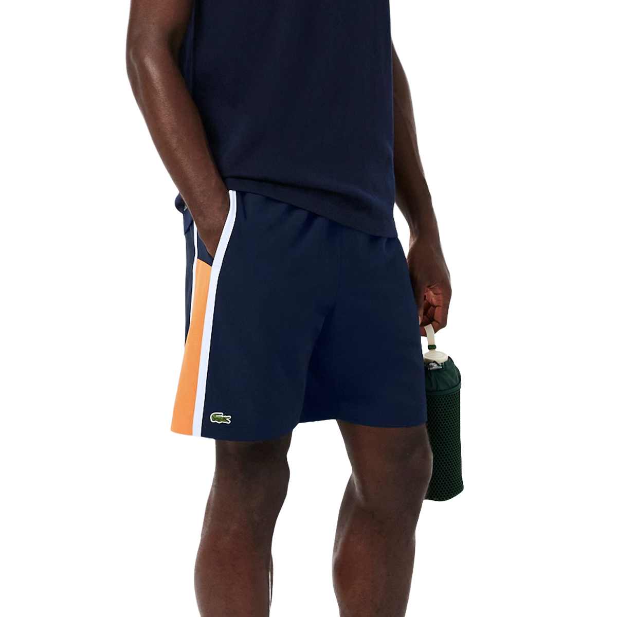 Short léger à empiècements colorblock Lacoste Sport (Homme) -Bleu clair