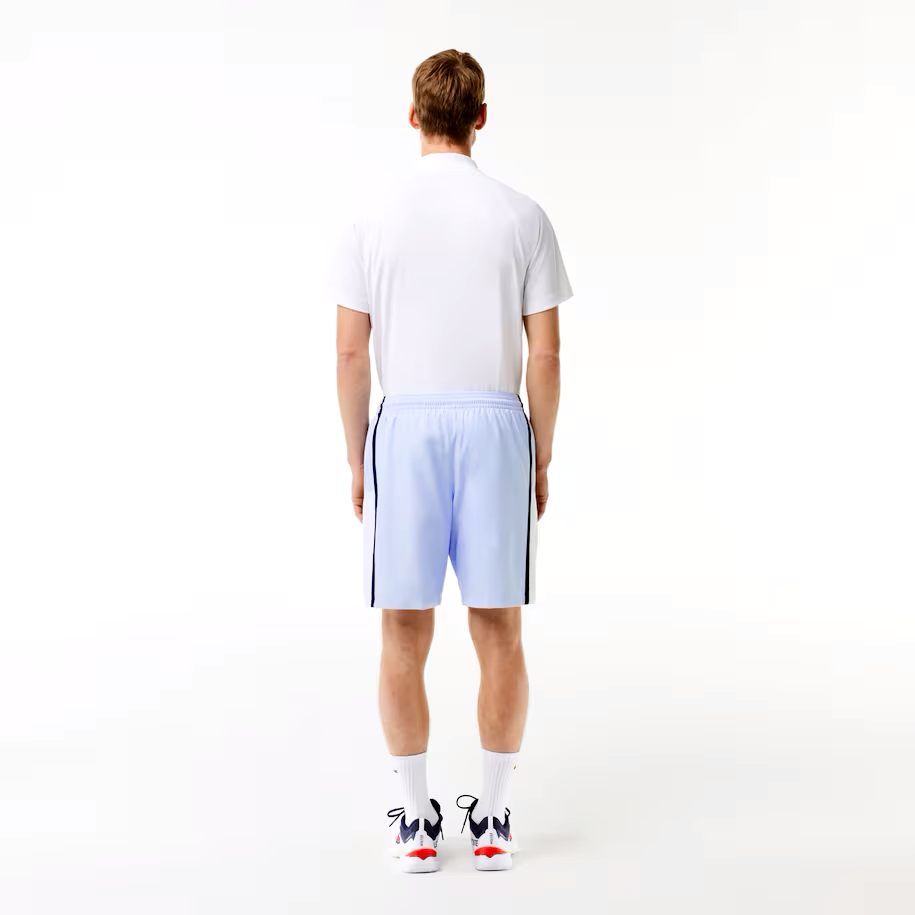 Lacoste Sport Colorblock Panels Lightweight Shorts (Men's) - Light Blue